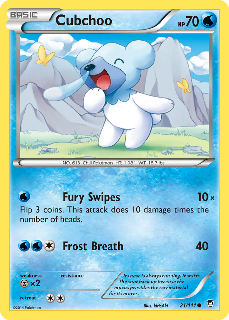 Cubchoo (21/111) [XY: Furious Fists] | Odin's Place