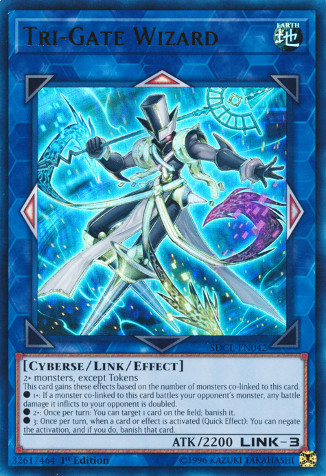 Tri-Gate Wizard [SDCL-EN042] Ultra Rare | Odin's Place