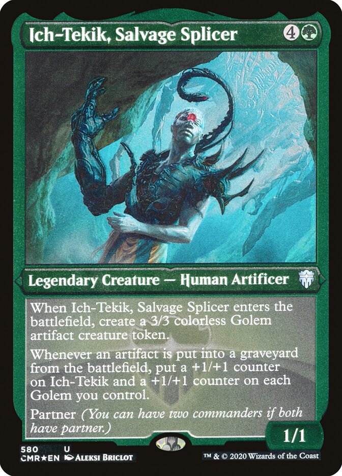 Ich-Tekik, Salvage Splicer (Etched) [Commander Legends] | Odin's Place