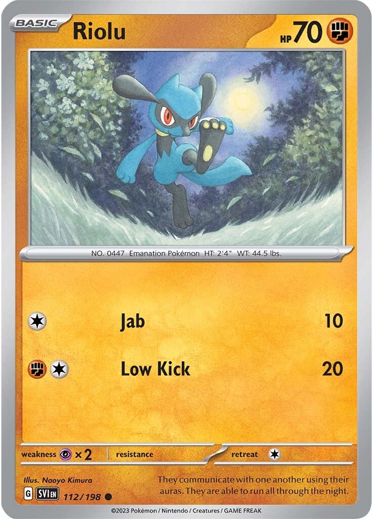 Riolu (112/198) [Scarlet & Violet: Base Set] | Odin's Place