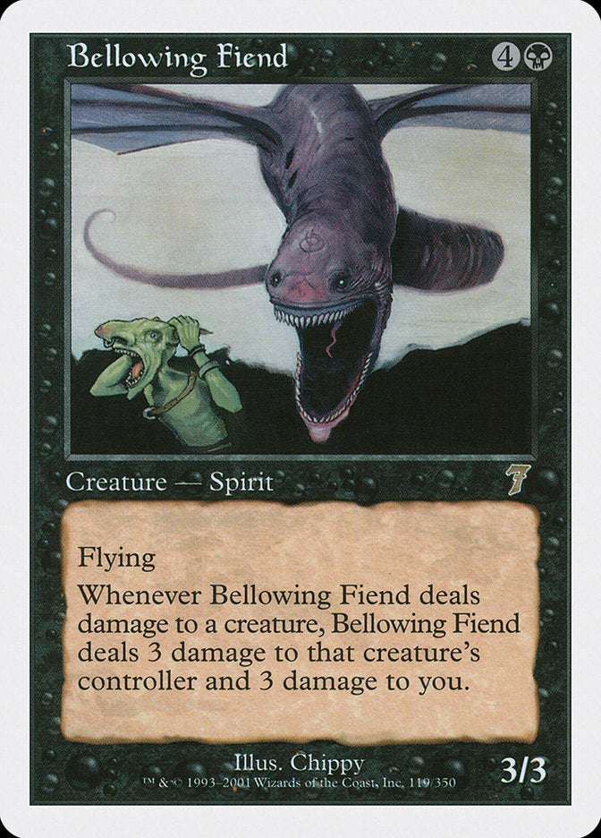 Bellowing Fiend (119) [Seventh Edition] | Odin's Place
