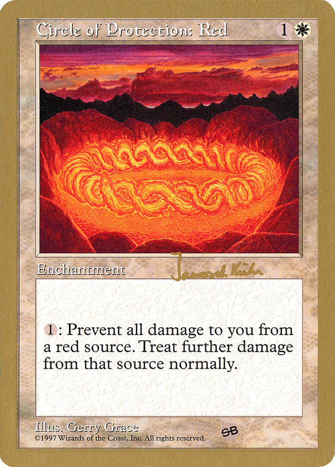 Circle of Protection: Red (Janosch Kuhn) (SB) [World Championship Decks 1997] | Odin's Place