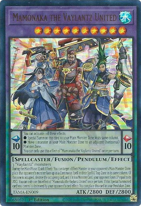 Mamonaka the Vaylantz United [TAMA-EN009] Ultra Rare | Odin's Place