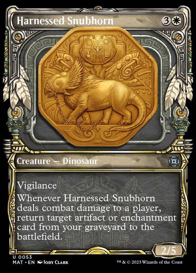 Harnessed Snubhorn (Showcase) [March of the Machine: The Aftermath] | Odin's Place
