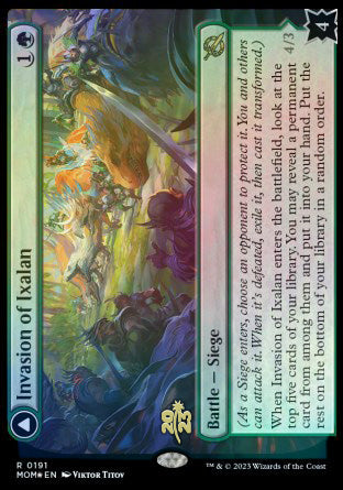 Invasion of Ixalan // Belligerent Regisaur [March of the Machine Prerelease Promos] | Odin's Place
