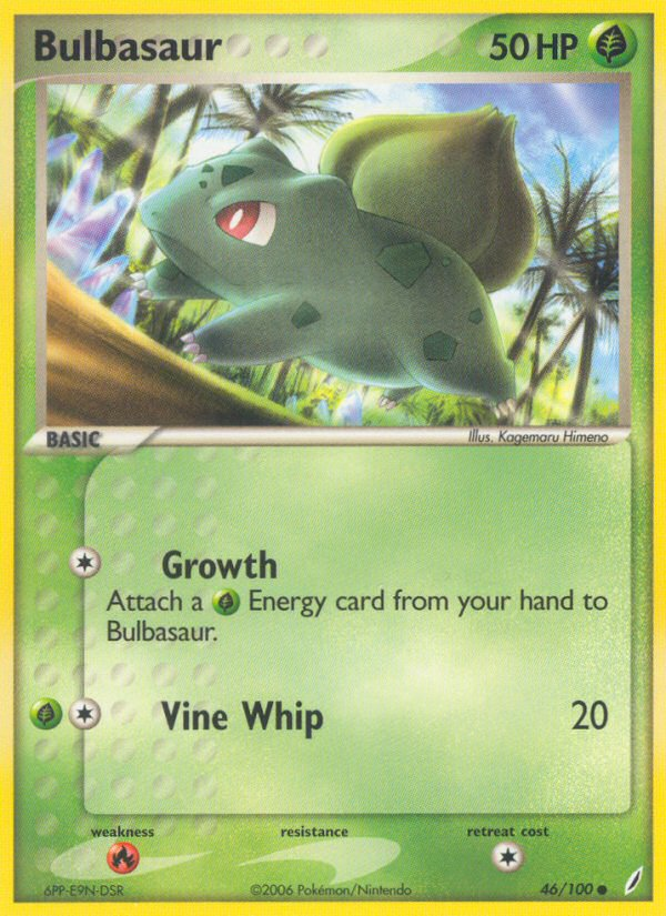 Bulbasaur (46/100) [EX: Crystal Guardians] | Odin's Place