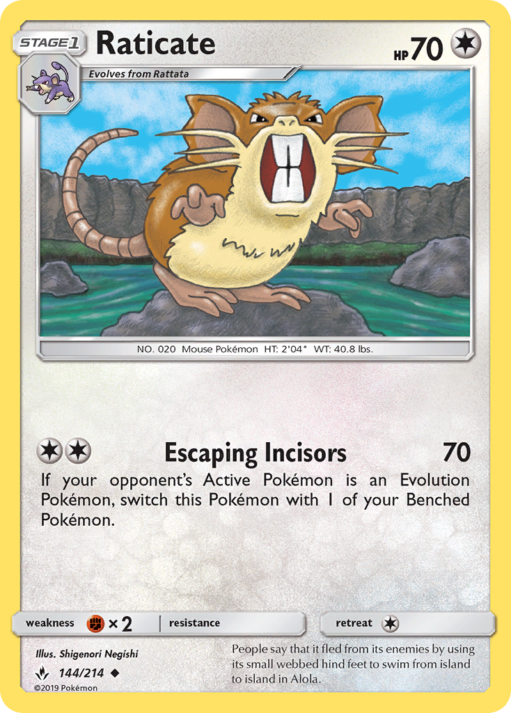 Raticate (144/214) [Sun & Moon: Unbroken Bonds] | Odin's Place
