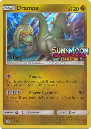 Drampa (SM21) (Staff Prerelease Promo) [Sun & Moon: Black Star Promos] | Odin's Place