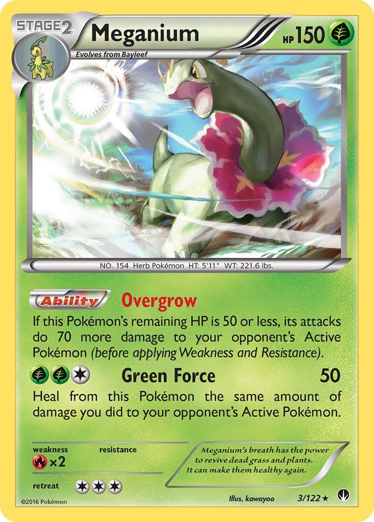 Meganium (3/122) (Cosmos Holo) (Blister Exclusive) [XY: BREAKpoint] | Odin's Place