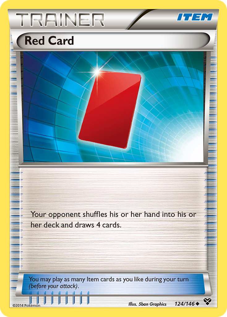 Red Card (124/146) [XY: Base Set] | Odin's Place