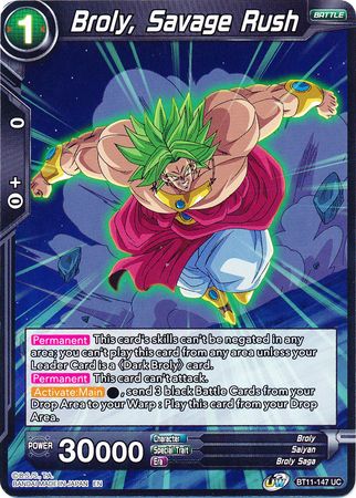 Broly, Savage Rush (BT11-147) [Vermilion Bloodline] | Odin's Place