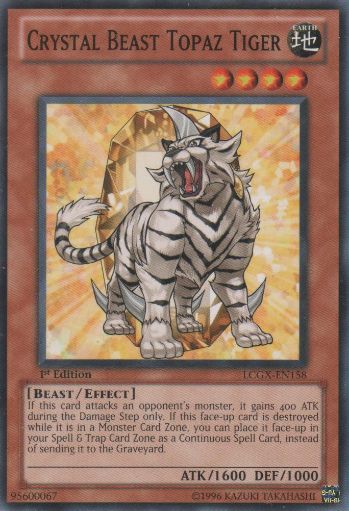 Crystal Beast Topaz Tiger [LCGX-EN158] Common | Odin's Place