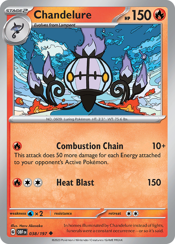 Chandelure (038/197) [Scarlet & Violet: Obsidian Flames] | Odin's Place