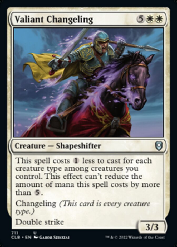Valiant Changeling [Commander Legends: Battle for Baldur's Gate] | Odin's Place