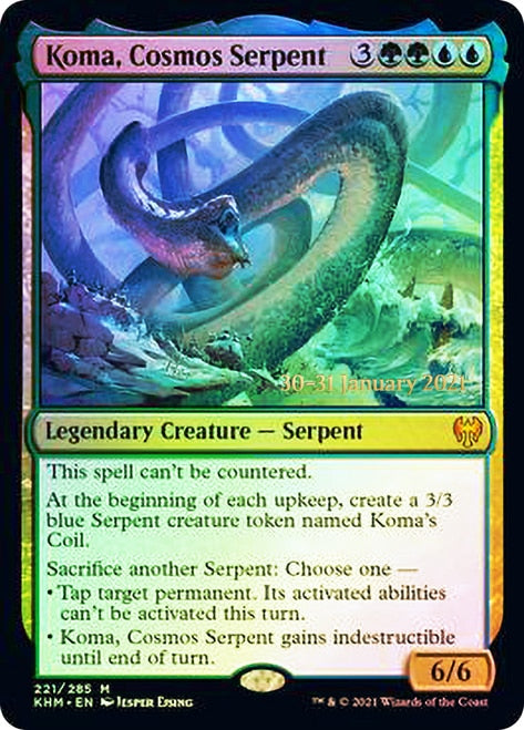 Koma, Cosmos Serpent [Kaldheim Prerelease Promos] | Odin's Place