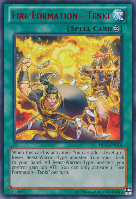 Fire Formation - Tenki (Red) [DL18-EN014] Rare | Odin's Place