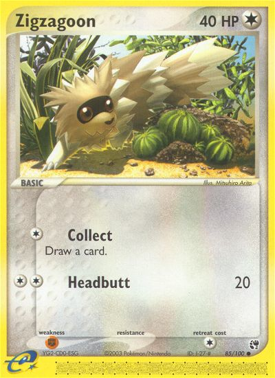 Zigzagoon (85/100) [EX: Sandstorm] | Odin's Place