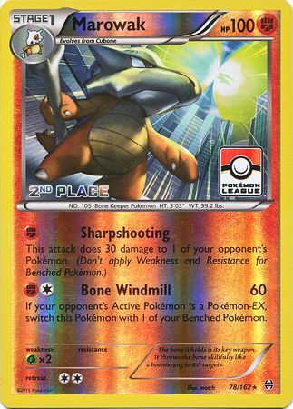 Marowak (78/162) (League Promo 2nd Place) [XY: BREAKthrough] | Odin's Place