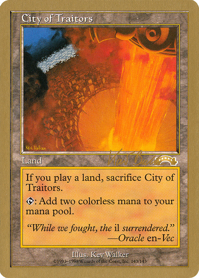 City of Traitors (Kai Budde) [World Championship Decks 1999] | Odin's Place