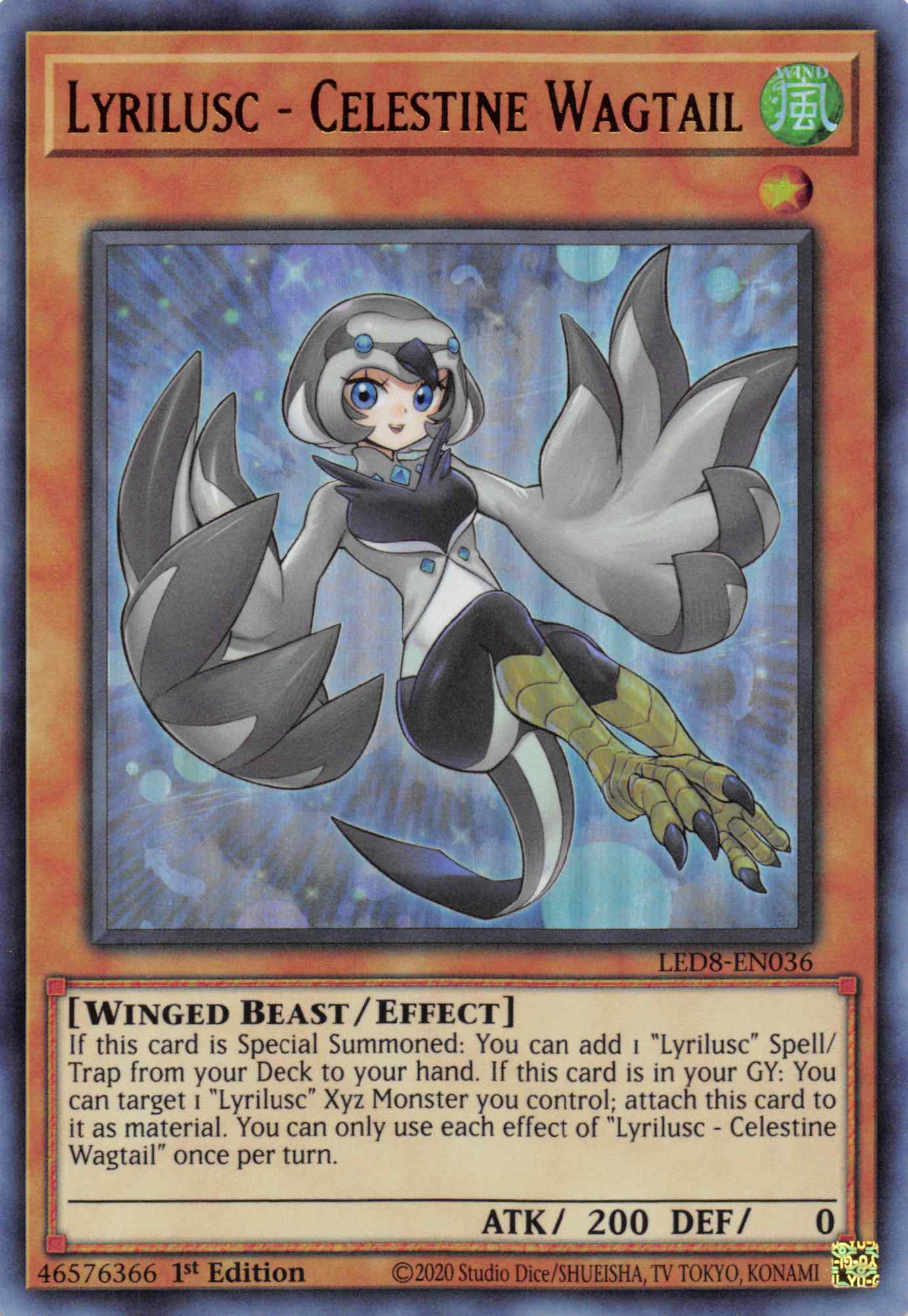 Lyrilusc - Celestine Wagtail [LED8-EN036] Ultra Rare | Odin's Place