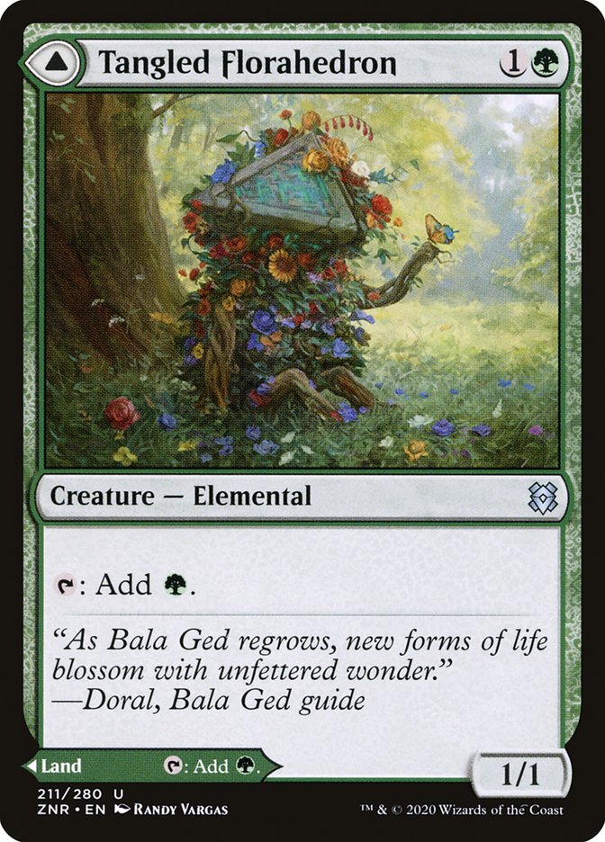 Tangled Florahedron // Tangled Vale [Zendikar Rising] | Odin's Place