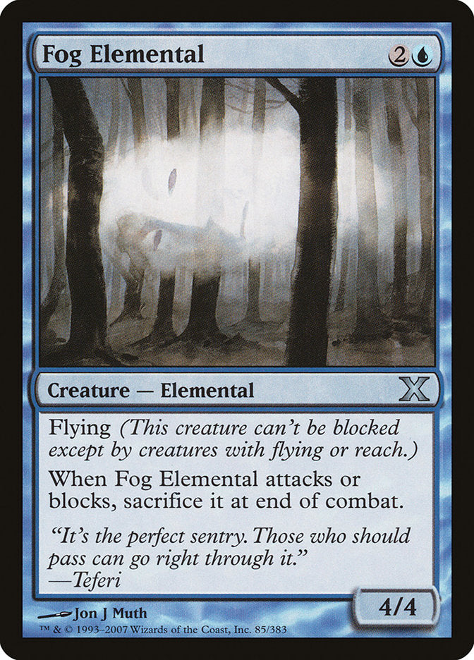 Fog Elemental (85) [Tenth Edition] | Odin's Place
