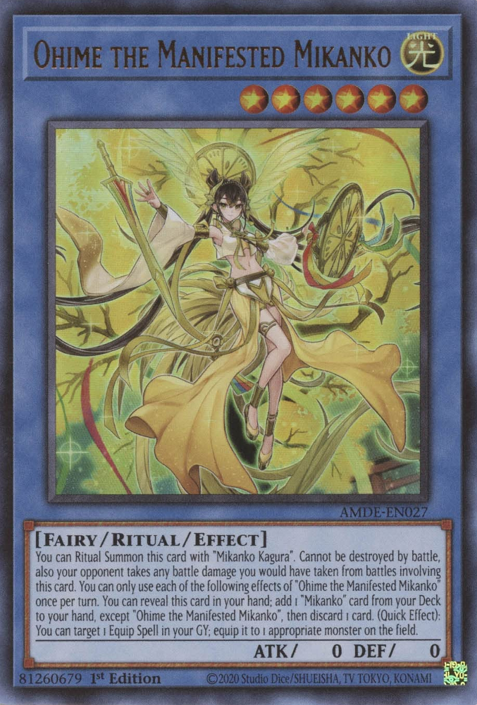Ohime the Manifested Mikanko [AMDE-EN027] Ultra Rare | Odin's Place