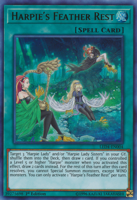 Harpie's Feather Rest [LED4-EN004] Ultra Rare | Odin's Place