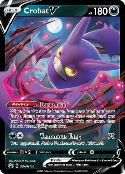 Crobat V (SWSH110) [Sword & Shield: Black Star Promos] | Odin's Place