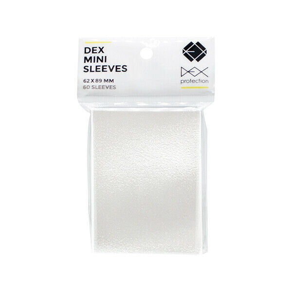 DEX Mini Sleeves White 62x89mm 60-Count | Odin's Place