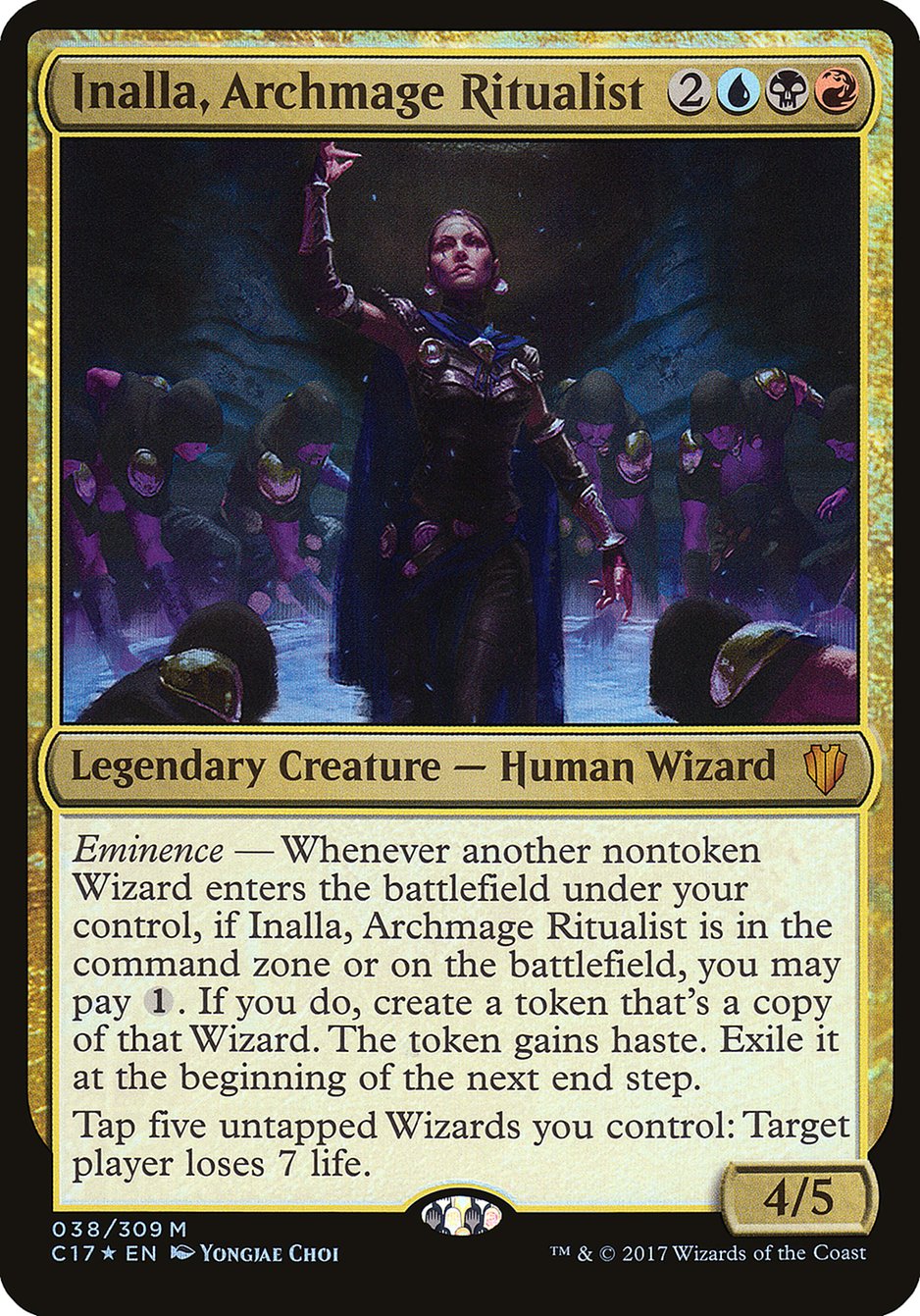 Inalla, Archmage Ritualist (38) (Oversized) [Commander 2017 Oversized] | Odin's Place