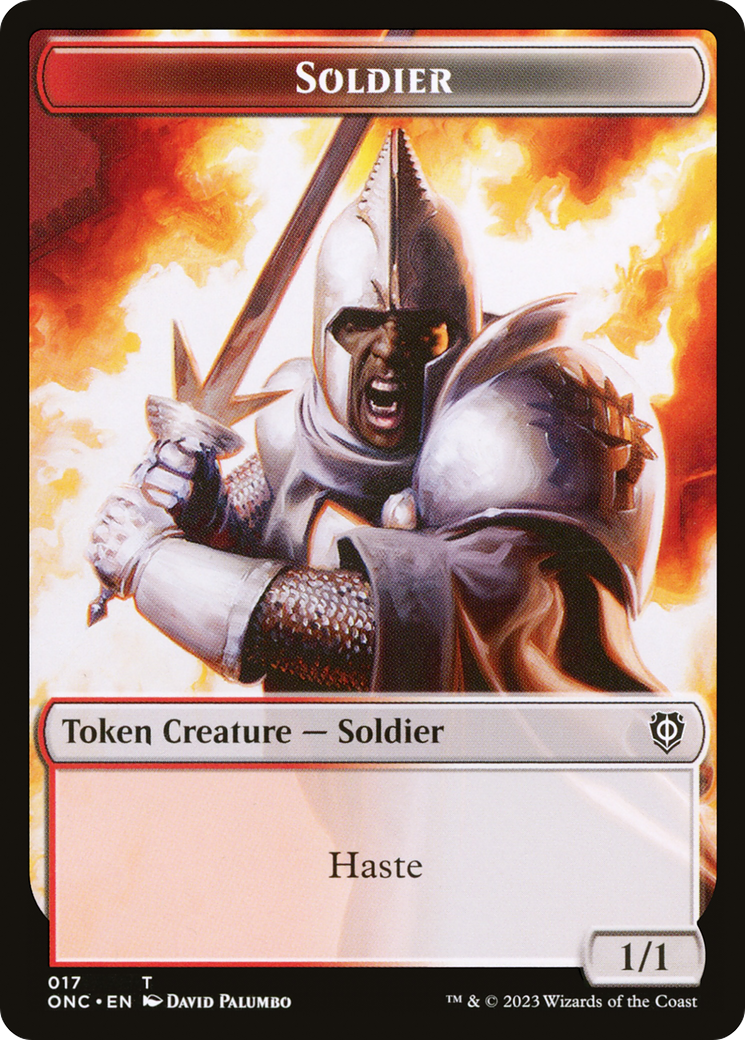 Soldier (017) // Eldrazi Double-Sided Token [Phyrexia: All Will Be One Commander Tokens] | Odin's Place