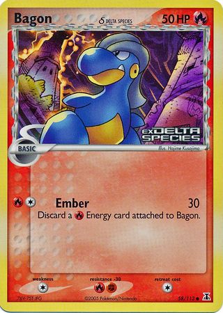 Bagon (58/113) (Delta Species) (Stamped) [EX: Delta Species] | Odin's Place