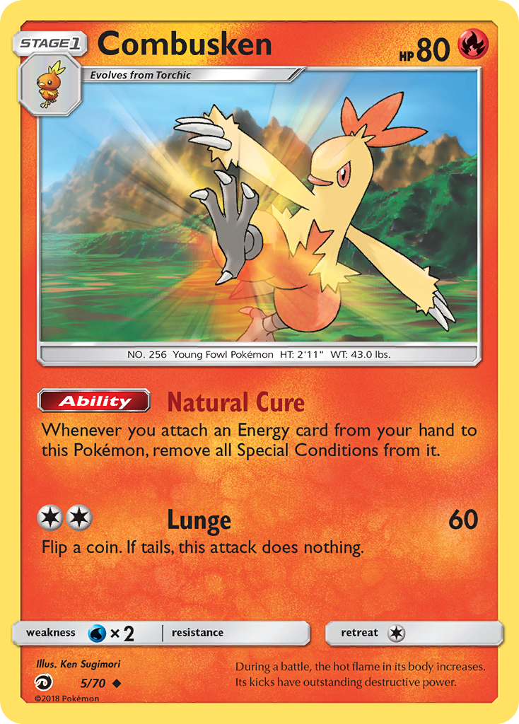 Combusken (5/70) [Sun & Moon: Dragon Majesty] | Odin's Place