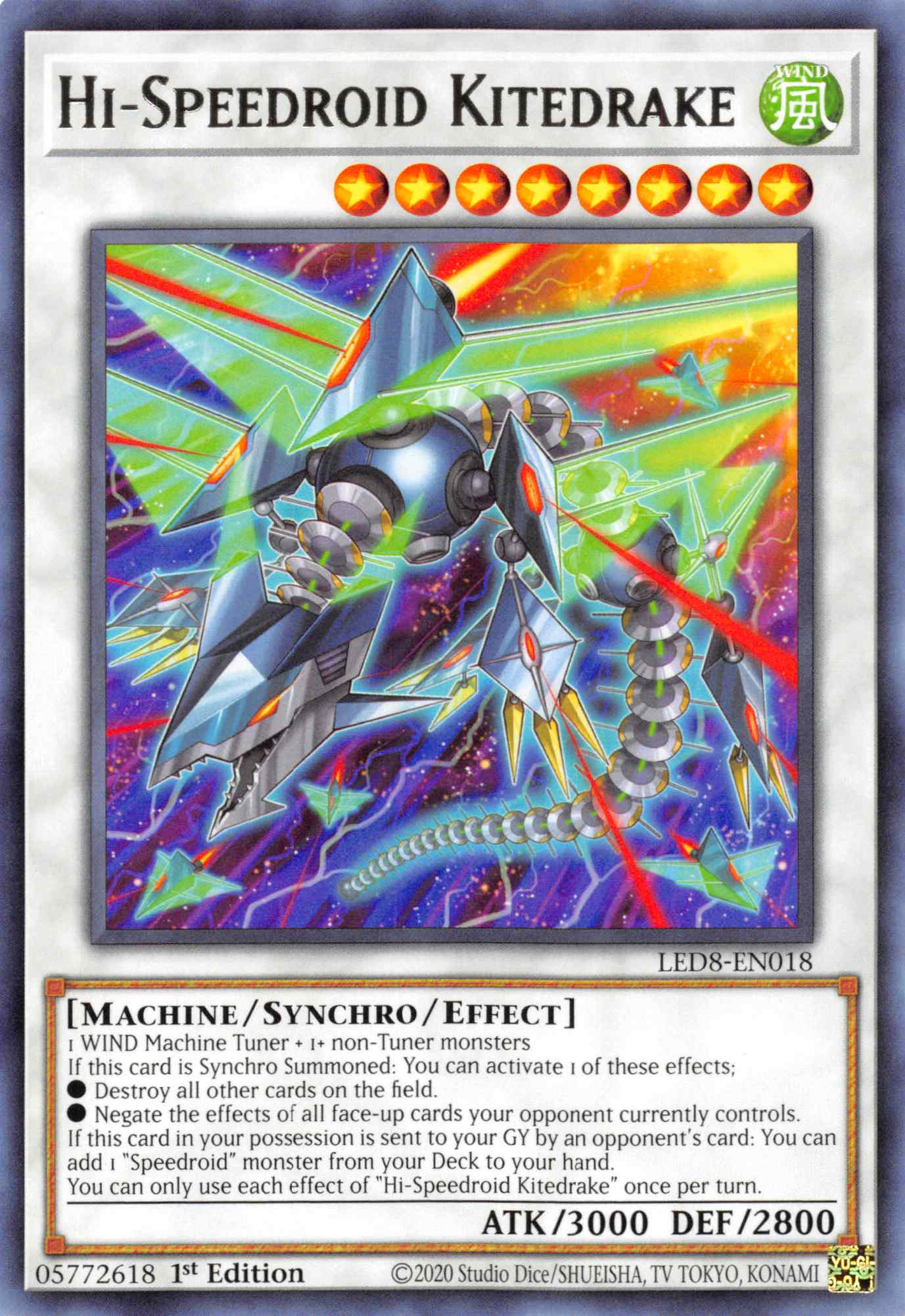 Hi-Speedroid Kitedrake [LED8-EN018] Rare | Odin's Place