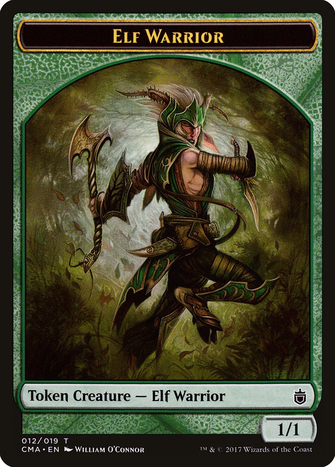 Elf Warrior Token (12) [Commander Anthology Tokens] | Odin's Place