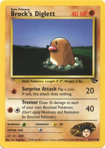 Brock's Diglett (67/132) [Gym Challenge Unlimited] | Odin's Place