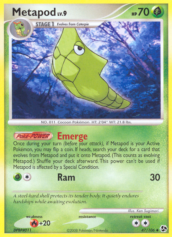 Metapod (47/106) [Diamond & Pearl: Great Encounters] | Odin's Place