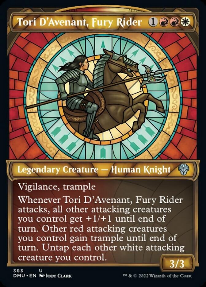 Tori D'Avenant, Fury Rider (Showcase Textured) [Dominaria United] | Odin's Place
