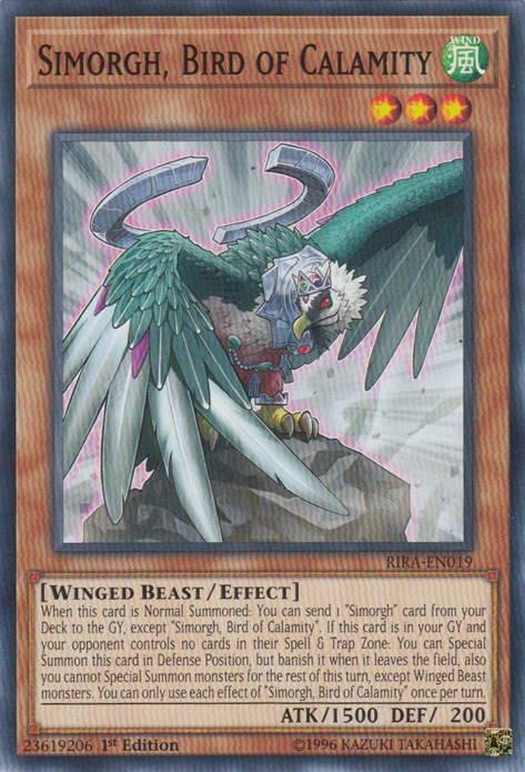 Simorgh, Bird of Calamity [RIRA-EN019] Common | Odin's Place