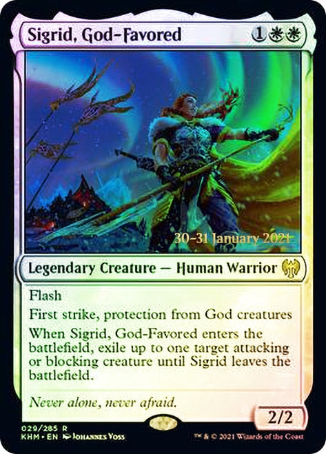 Sigrid, God-Favored [Kaldheim Prerelease Promos] | Odin's Place