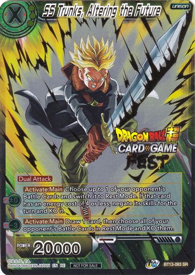 SS Trunks, Altering the Future (Card Game Fest 2022) (BT13-093) [Tournament Promotion Cards] | Odin's Place