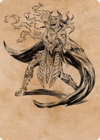 Livaan, Cultist of Tiamat Art Card [Commander Legends: Battle for Baldur's Gate Art Series] | Odin's Place