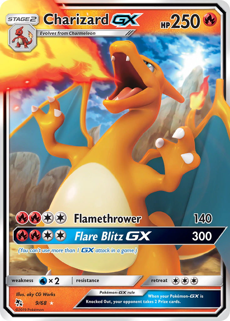 Charizard GX (9/68) [Sun & Moon: Hidden Fates] | Odin's Place