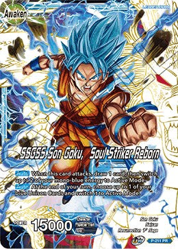 Super Saiyan God Son Goku // SSGSS Son Goku, Soul Striker Reborn (P-211) [Promotion Cards] | Odin's Place