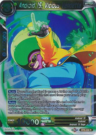 Android 15, Vicious Vendetta (BT9-058) [Universal Onslaught] | Odin's Place