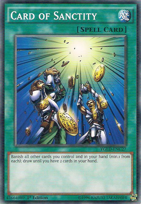 Card of Sanctity [YGLD-ENC27] Common | Odin's Place