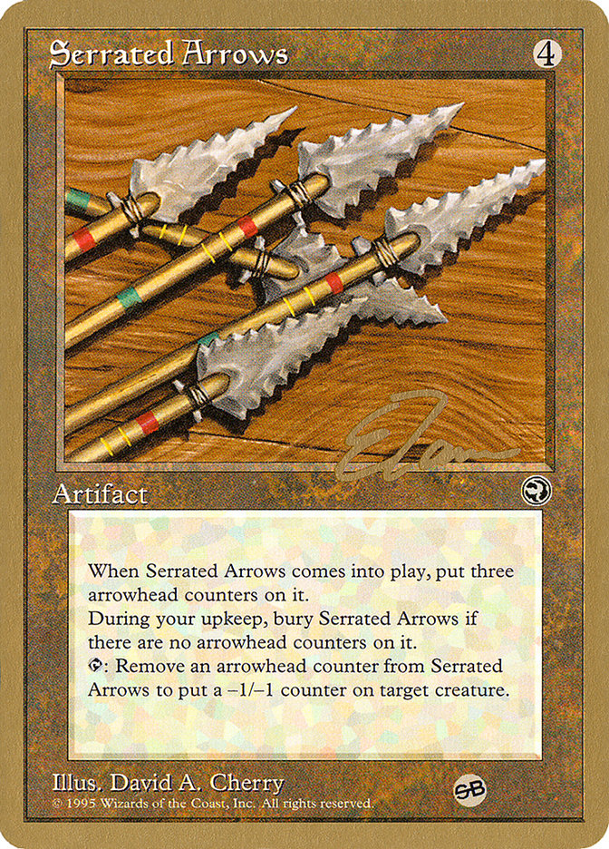 Serrated Arrows (Eric Tam) (SB) [Pro Tour Collector Set] | Odin's Place