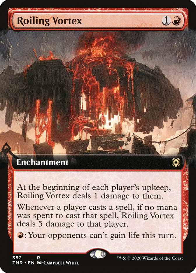 Roiling Vortex (Extended Art) [Zendikar Rising] | Odin's Place