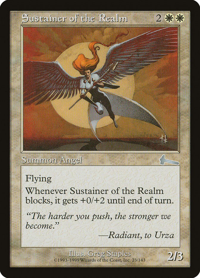 Sustainer of the Realm (23) [Urza's Legacy] | Odin's Place
